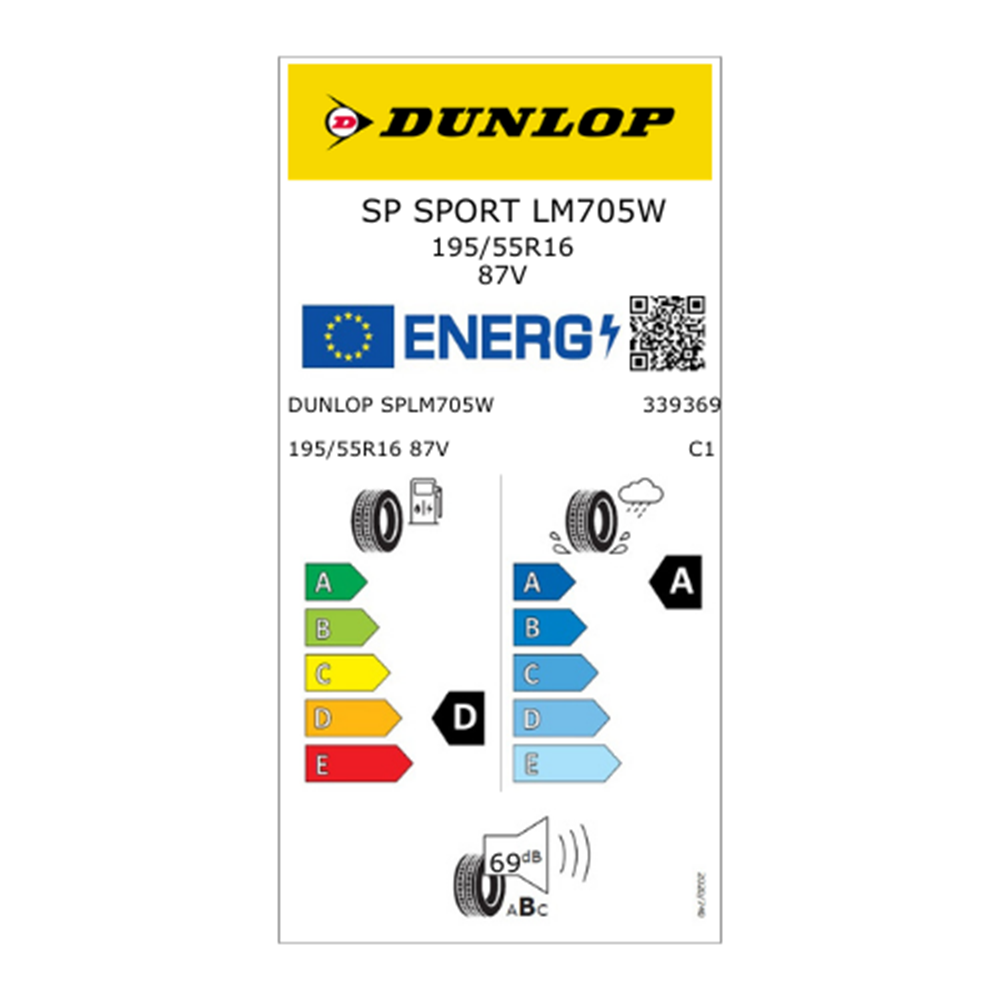 Dunlop SP Sport LM705 195/55R16 TL 87V