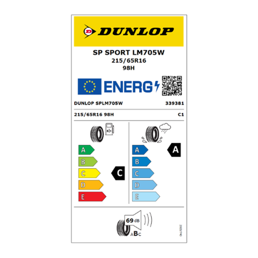 Dunlop SP Sport LM705 215/65R16 TL 98H