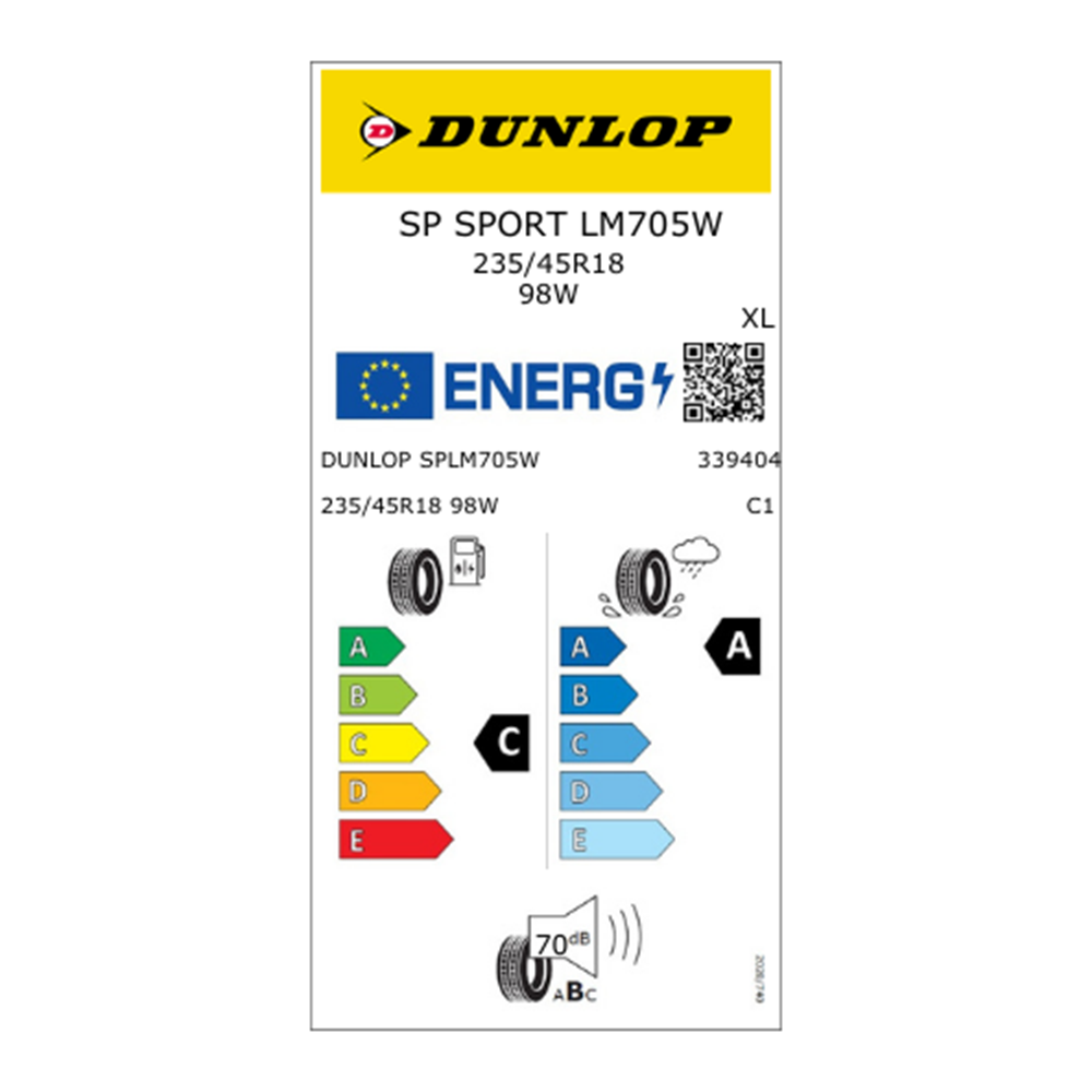 Dunlop SP Sport LM705 235/45R18 TL 98W XL