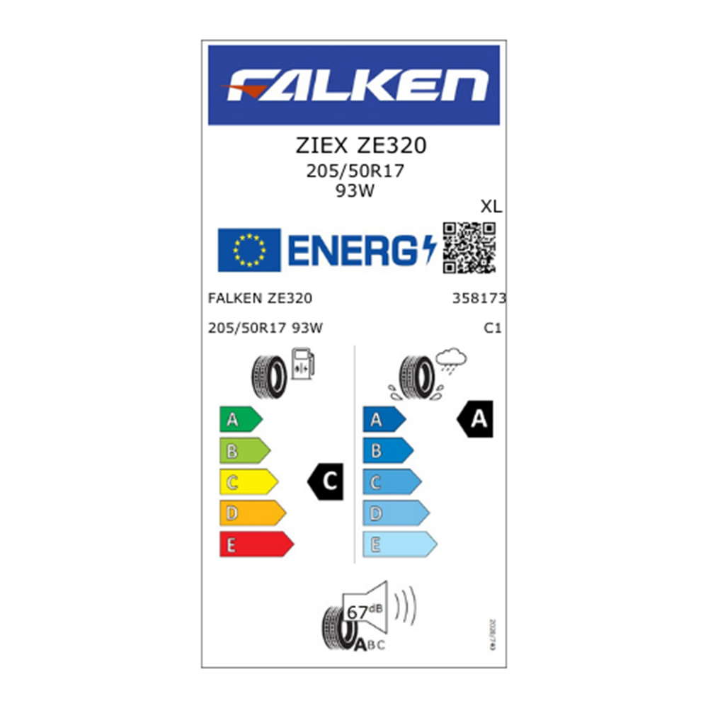 Falken Ziex ZE320 205/50R17 TL 93W XL