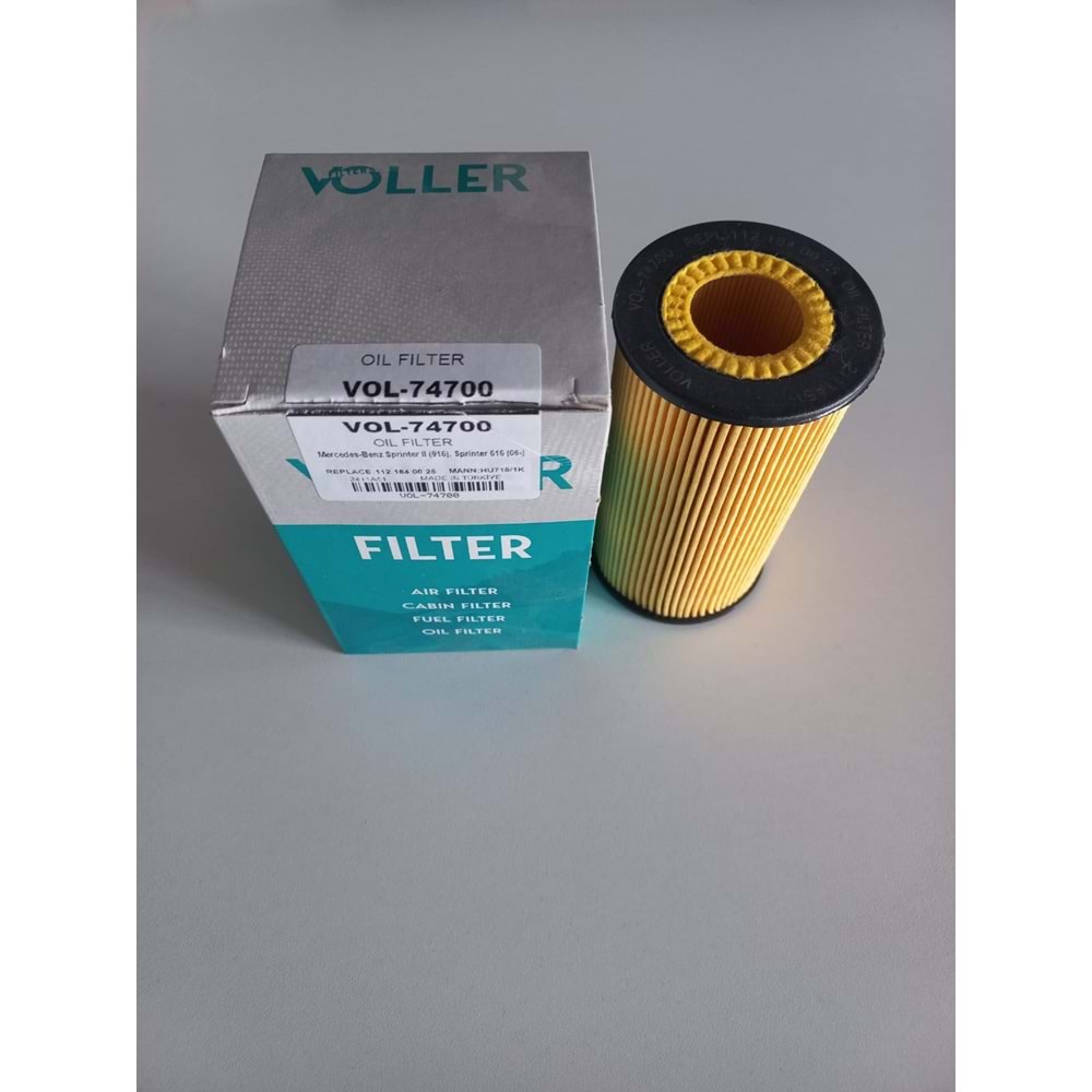Yağ Filtresi Mercedes-Benz Sprinter II (916) 03->, Sprinter 616 (06-), Volt 06->, Viano 03->, Cherokee II 2.7CRDI 00-05,