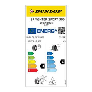 Dunlop SP Winter Sport 500 185/65R15 TL 88T